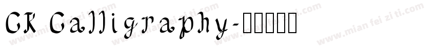 CK Calligraphy字体转换